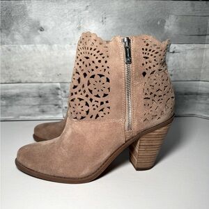 Jessica Simpson taupe bootie
